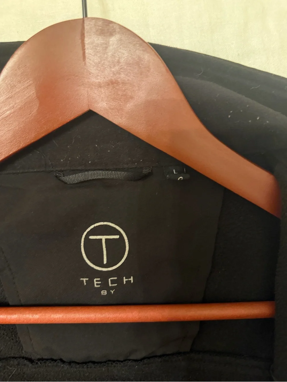 Tumi T-Tech Mens Black Softshell Full Zip Fleece Lined Jacket Large